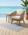 Seaside Stripes Collection Area Rug -  Boardwalk (Light Blue) Rectangle Light Blue  lifestyle 34