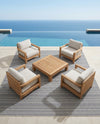 Seaside Stripes Collection Area Rug -  Boardwalk (Light Blue) Square Light Blue  lifestyle 66