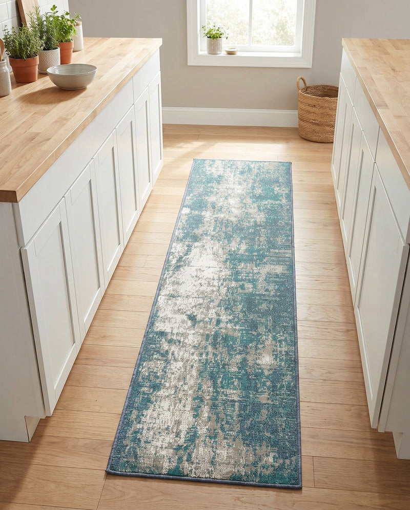 Seaside Haven Rugs Collection Area Rug -  Schooner Runner Blue  lifestyle 65