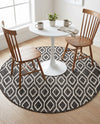 Urban Oasis Rugs Collection Area Rug -  Boulevard (Charcoal Gray) Round Charcoal Gray  lifestyle 23