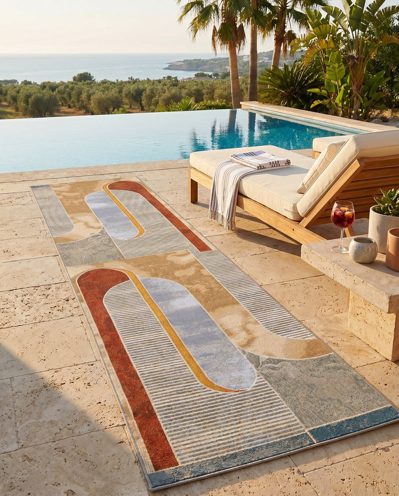 Urban Terrace Collection Area Rug -  Deck Runner Multi  lifestyle 51