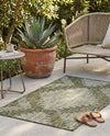 Urban Terrace Collection Area Rug -  Chelsea (Green) Rectangle Green  lifestyle 31