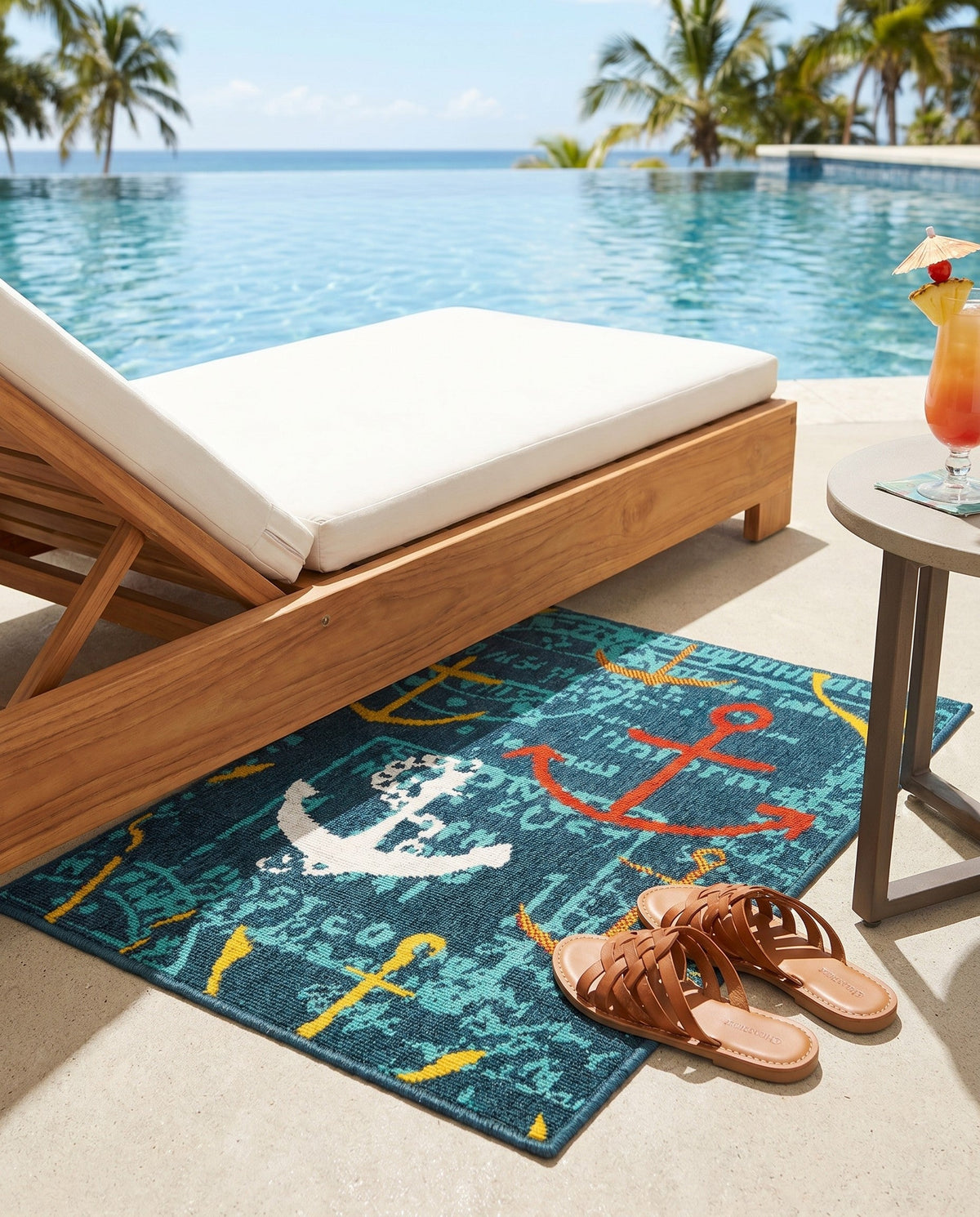 Seaside Haven Rugs Collection Area Rug -  Lighthouse Rectangle Navy Blue  lifestyle 23
