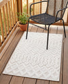 Garden Lattice Charm Collection Area Rug -  Pergola (Ivory) Rectangle Ivory  lifestyle 13