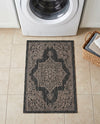 Patio Heritage Collection Area Rug -  Charleston (Charcoal Gray) Rectangle Charcoal Gray  lifestyle 22