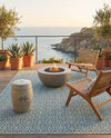 Urban Oasis Rugs Collection Area Rug -  Rooftop (Teal) Rectangle Teal  lifestyle 18