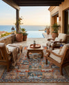 Patio Heritage Collection Area Rug -  Oasis Rectangle Multi  lifestyle 22
