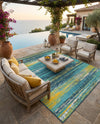 Seaside Haven Rugs Collection Area Rug -  Sandbar Rectangle Multi.Blue  lifestyle 20