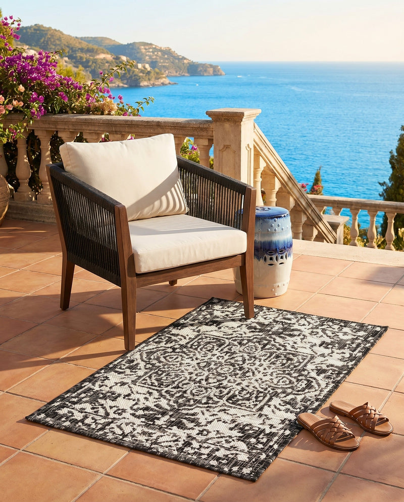Urban Oasis Rugs Collection Area Rug -  Penthouse (Charcoal Gray) Rectangle Charcoal Gray  lifestyle 11