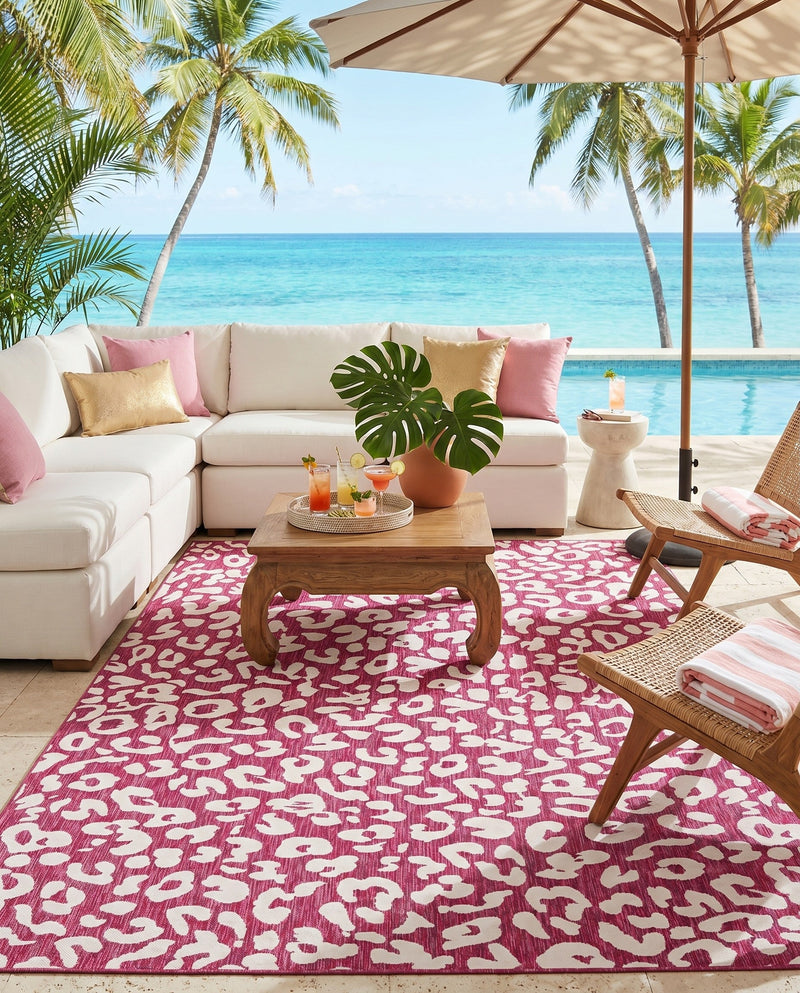 Savannah Escape Collection Area Rug -  Amazon (Magenta) Rectangle Magenta  lifestyle 6
