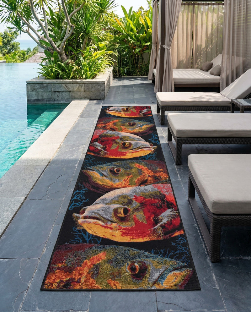 Seaside Haven Rugs Collection Area Rug -  Harbor Runner Multi  lifestyle 79
