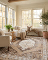 Patio Heritage Collection Area Rug -  Augusta (Natural) Rectangle Natural  lifestyle 39