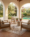 Patio Heritage Collection Area Rug -  Augusta (Natural) Rectangle Natural  lifestyle 24