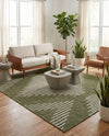 Urban Terrace Collection Area Rug -  Chelsea (Green) Rectangle Green  lifestyle 7