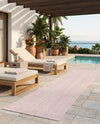 Seaside Serenity Collection Area Rug - Veranda (Whisper Pink) Runner Whisper Pink  lifestyle 23