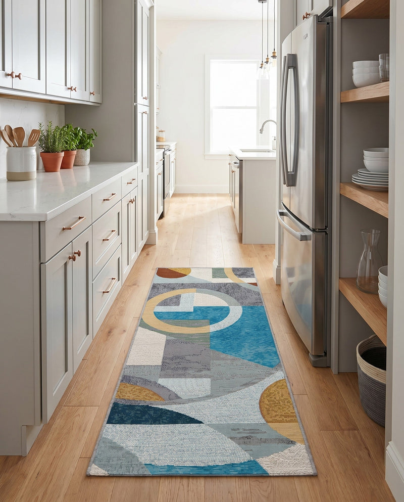 Urban Terrace Collection Area Rug -  Loggia Runner Multi  lifestyle 59