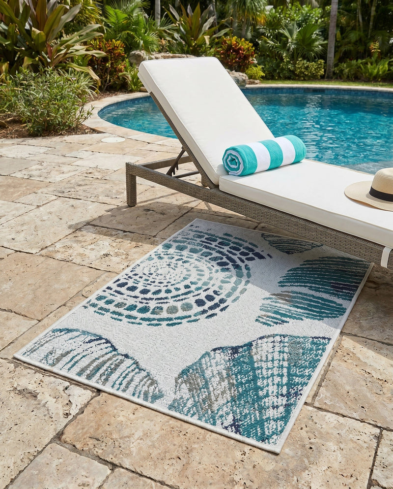 Seaside Haven Rugs Collection Area Rug -  Saltwater Rectangle Ivory  lifestyle 50