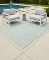 Jill Zarin Sedona Oasis Outdoor Collection Area Rug - Coconino (Palm Green) Square Palm Green  lifestyle 14