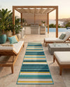 Terrace Fringe Collection Area Rug -  Veranda Runner Multi  lifestyle 47