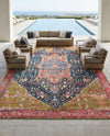 Patio Heritage Collection Area Rug -  Sanctuary Rectangle Multi  lifestyle 55