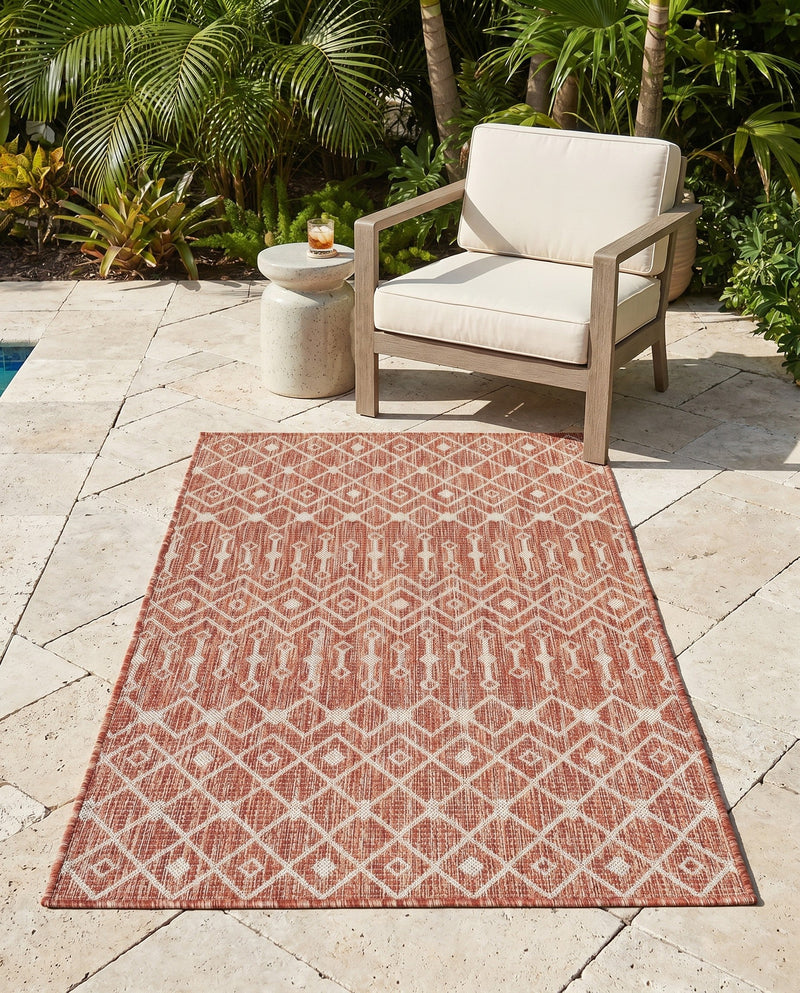 Savannah Pergola Collection Area Rug -  Pergola (Rust Red) Rectangle Rust Red  lifestyle 20