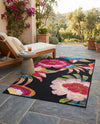 Seaside Blooms Collection Area Rug -  Versailles Rectangle Multi  lifestyle 45