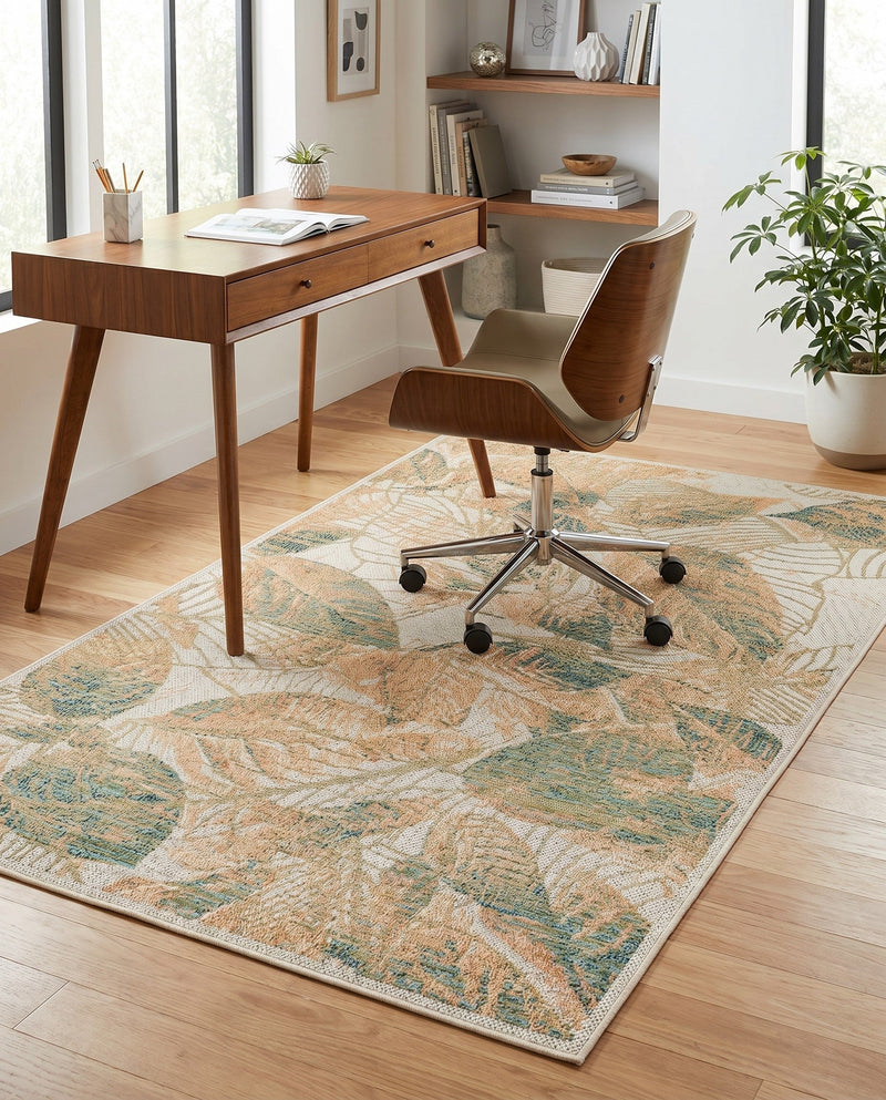 Coastal Terrace Collection Area Rug -  Driftwood Rectangle Ivory  lifestyle 53