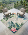 Seaside Blooms Collection Area Rug -  Paradise Square Multi  lifestyle 54