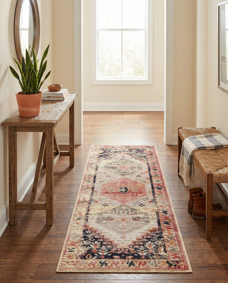 Patio Heritage Collection Area Rug -  Meadow Runner Multi  lifestyle 61