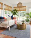 Jill Zarin Sedona Oasis Outdoor Collection Area Rug - Coconino (Navy Sky) Rectangle Navy Sky  lifestyle 11