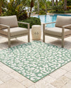 Savannah Escape Collection Area Rug -  Amazon (Green Blue) Square Green Blue  lifestyle 30