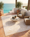 Tribal Terrace Treasures Collection Area Rug - Mayan Marina (Natural) Rectangle Natural  lifestyle 15