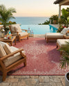 Patio Heritage Collection Area Rug -  Charleston (Rust Red) Rectangle Rust Red  lifestyle 5