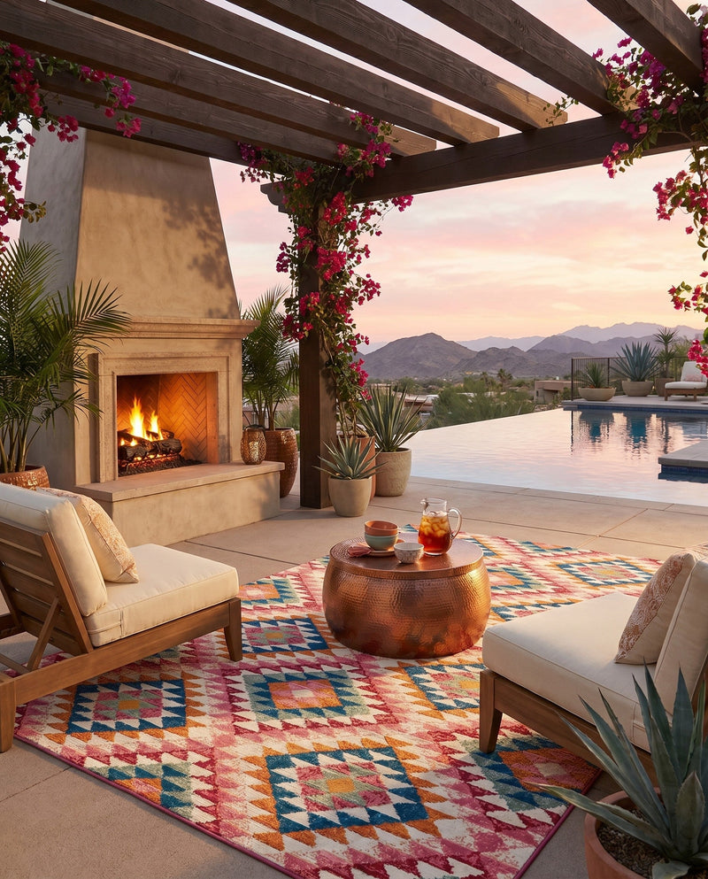 Mesa Oasis Rugs Collection Area Rug - Sedona Rectangle Multi  lifestyle 18