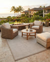 Terrace Fringe Collection Area Rug - Patio Rectangle Beige  lifestyle 14