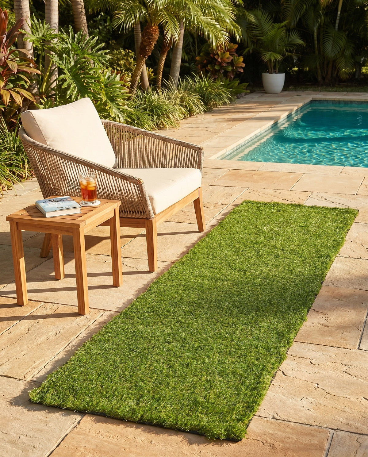 Meadow Retreat Collection Area Rug - Glen Runner Green  lifestyle 139