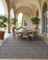 Savannah Pergola Collection Area Rug -  Pergola (Charcoal Gray) Square Charcoal Gray  lifestyle 41