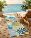 Seaside Blooms Collection Area Rug -  Sunkiss Runner Multi  lifestyle 56