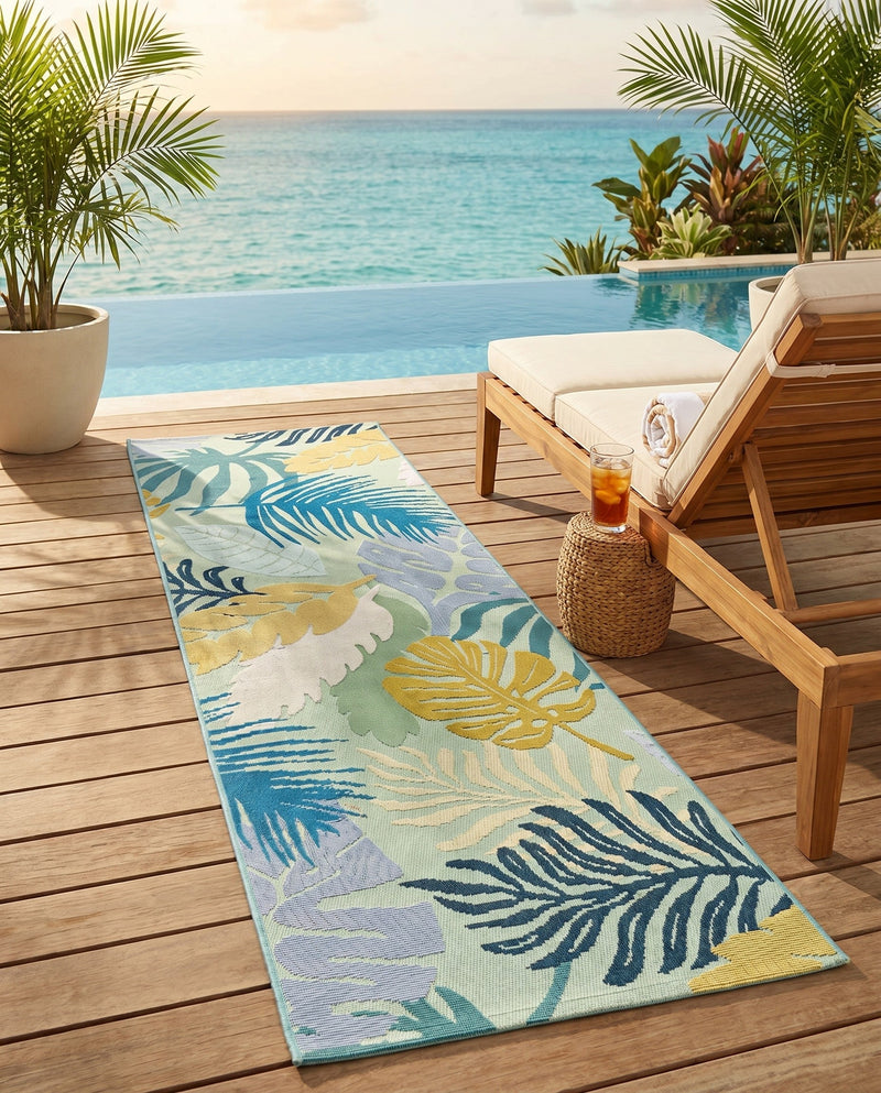 Seaside Blooms Collection Area Rug -  Sunkiss Runner Multi  lifestyle 56