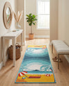 Seaside Haven Rugs Collection Area Rug -  Dockside Runner Multi  lifestyle 57