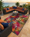 Urban Terrace Collection Area Rug -  Atrium Rectangle Multi  lifestyle 57