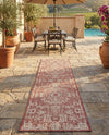 Patio Heritage Collection Area Rug - Savannah (Rust Red) Runner Rust Red  lifestyle 68