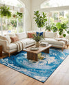 Urban Terrace Collection Area Rug -  Pergola Rectangle Blue  lifestyle 24