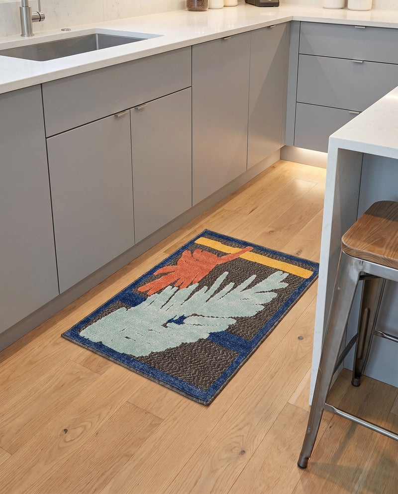 Caribbean Terrace Collection Area Rug - Antigua Rectangle Charcoal  lifestyle 38