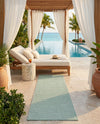 Jill Zarin Sedona Oasis Outdoor Collection Area Rug - Coconino (Palm Green) Runner Palm Green  lifestyle 41