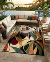 Seaside Blooms Collection Area Rug -  Tivoli Rectangle Multi  lifestyle 36