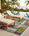 Urban Terrace Collection Area Rug -  Portico Rectangle Multi  lifestyle 13