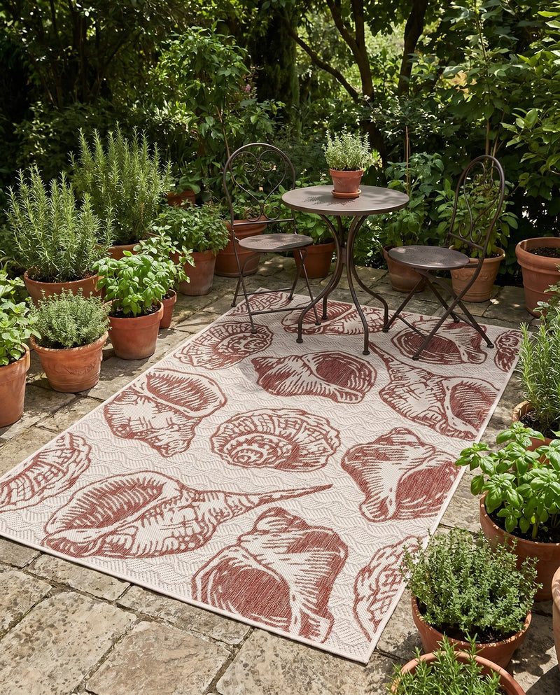 Seaside Haven Rugs Collection Area Rug -  Lighthouse (Ivory Rust Red) Rectangle Ivory Rust Red  lifestyle 18