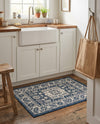 Tribal Terrace Treasures Collection Area Rug -  Incan Isle (Blue) Rectangle Blue  lifestyle 34