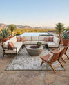 Tribal Terrace Treasures Collection Area Rug - Mayan Marina (Green) Rectangle Green  lifestyle 21